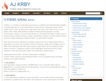 Tablet Screenshot of ajkrby.sk
